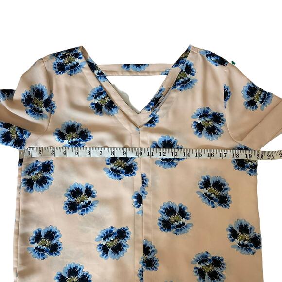 Loft Pink Floral Blouse Size Small - Picture 7 of 8